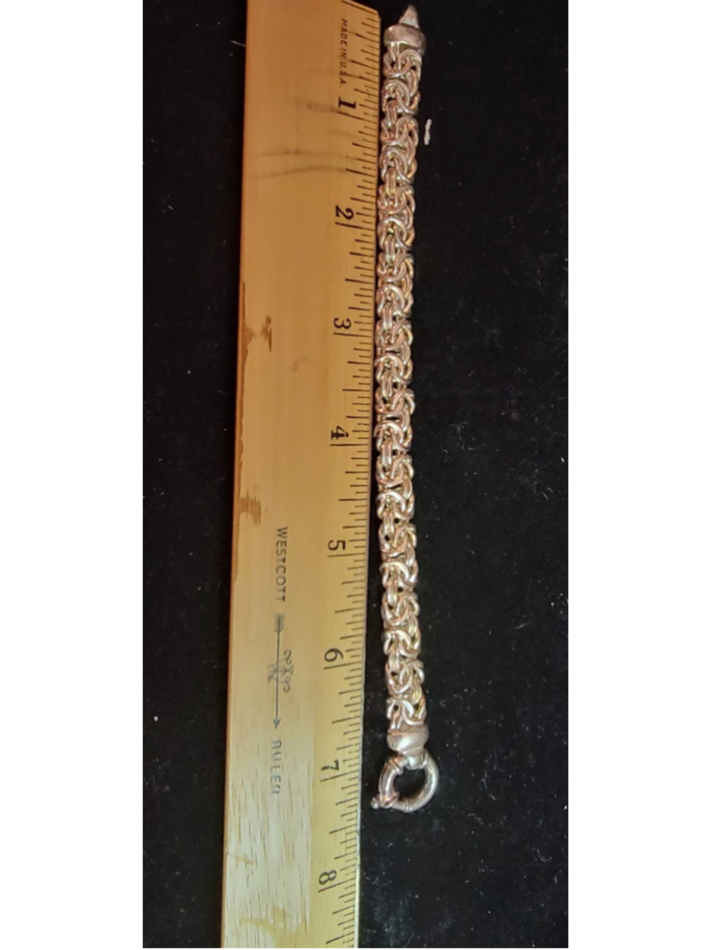 Byzantine Milor Italy Sterling Silver 925 Bracelet 47 - Picture 2 of 5